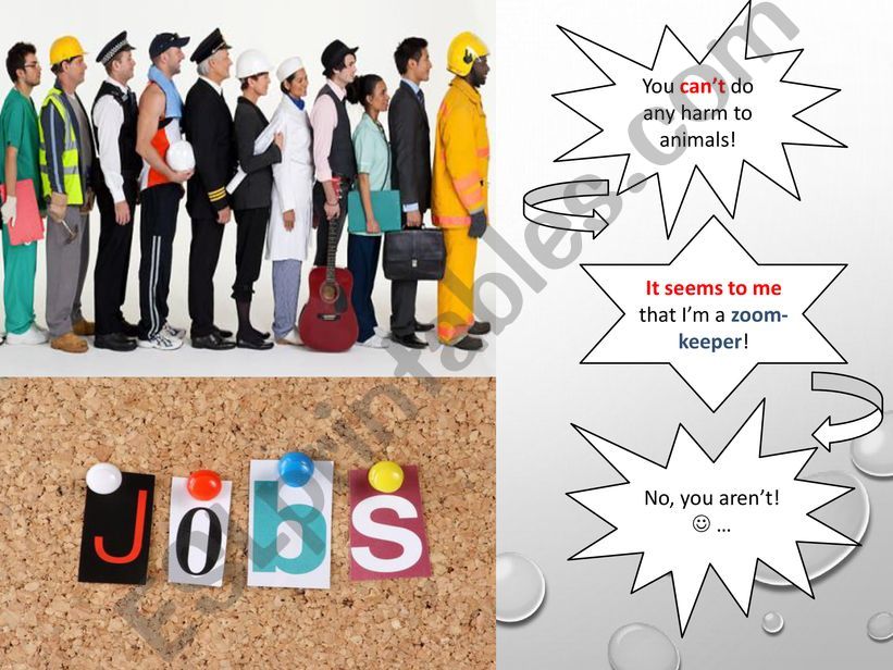 JOB GAME [practising modal verbs]